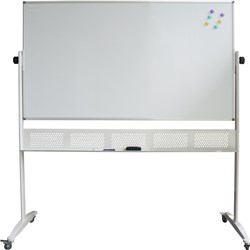 Rapidline Standard Mobile Whiteboard 1500W x 900mmH  Aluminium Frame