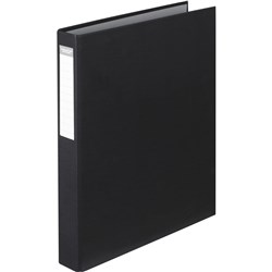 ColourHide Ring Binder A4 2D Ring 25mm PE Black 