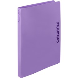 ColourHide Ring Binder A4 2D Ring 18mm PP Purple 