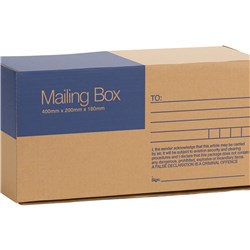 Cumberland Mailing Box 400mm x 200mm x 180mm Brown 