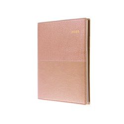 Collins Vanessa Diary A4 Day To Page Rose Gold