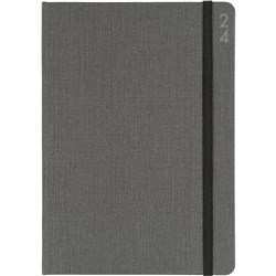 Debden Designer Diary A5 Day To Page Textured Charcoal