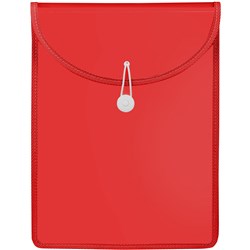 Marbig Document Wallet A4 Top Load 65mm Gusset Red
