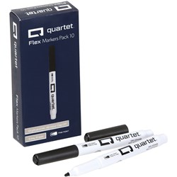 Quartet Flex Whiteboard Markers Bullet 4.5mm Black Box Of 10