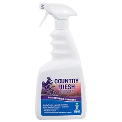 Clean Plus Country Fresh Air Freshener Alcohol Based Lavender Fragrance 750ml