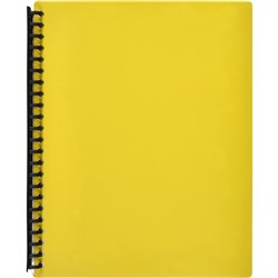 Marbig Display Book A4 Refillable 40 Pocket Yellow 