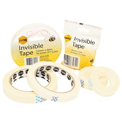 Marbig Invisible Tape 18mm x 33m 25.4mm Core Clear 