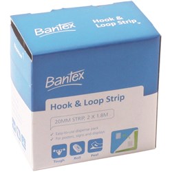 Bantex Hook Loop Strip 20mmx1.8m 