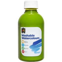 EC Washable Watercolour Paints 250ml Lime 