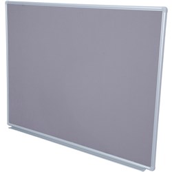 Rapidline Pinboard 900W x 15D x 600mmH Grey Felt Aluminium Frame