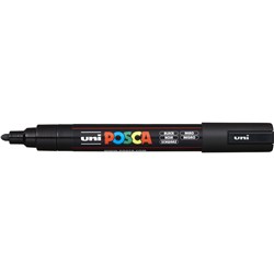 Uni Posca Paint Marker PC-5M  Medium 2.5mm Bullet Tip  Black