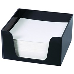 Esselte SWS Memo Cube With 500 Blank Sheets Black 
