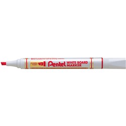 Pentel MW86 Whiteboard Marker Chisel 1.9-4.7mm Red