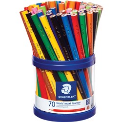 Staedtler Noris Maxi Learner Coloured Pencils Assorted Pack of 70