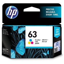 HP 63 Ink Cartridge Tri Colour F6U61AA