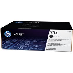 HP 25X LaserJet Toner Cartridge High Yield Black CF325X 