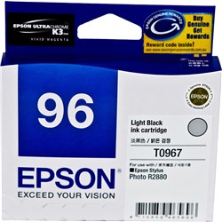 Epson T0967 UltraChrome K3 Ink With Vivid Magenta Ink Cartridge Light Black