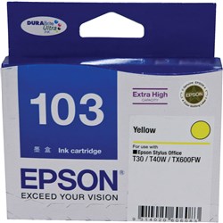 Epson 103 DURABrite Ultra Ink Cartridge Extra High Yield Yellow