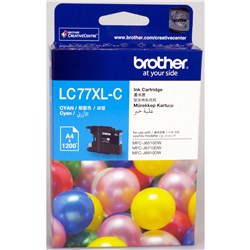 Brother LC-77XLC Ink Cartridge High Yield Cyan