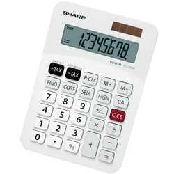 Sharp EL-330F Desktop Calculator 8 Digit White