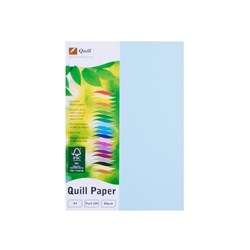 Quill Colour Copy Paper A4 80gsm Powder Blue Pack of 100