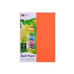 Quill Colour Copy Paper A4 80gsm Orange Pack of 100