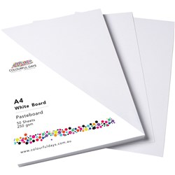 Colourful Days Pasteboard 510x640mm 250gsm White Pack Of 100