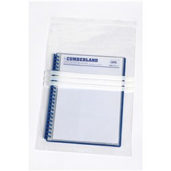 Cumberland Press Seal Plastic Bags Write On 305 x 460mm 50 Micron Clear Pack Of 100