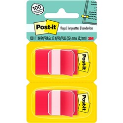 Post-It 680-RD2 Flags Twin Pack 25x43mm Red Pack of 2  
