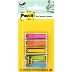 Post-It 684-ARR2 Arrow Flags 12x45mm Bright Blue Green Orange Pink Pack of 100