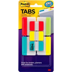 Post-It 686-VAD2 Durable Tabs 50mm & 25mm Assorted Colours Value Pack of 114