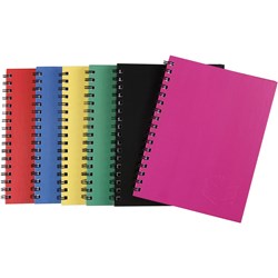 Spirax 510 Hardcover Notebook A6 Ruled 200 Page Side Opening Assorted