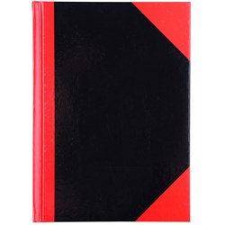 Cumberland Black & Red Notebook Gloss A5 100 Leaf 