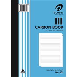 Olympic 602 Carbon Book Duplicate A4 Record 100 Leaf