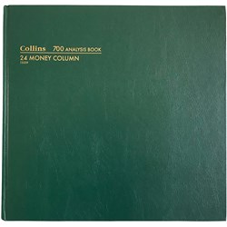 Collins Analysis 700 Series 297x315mm 24 Money Column Green