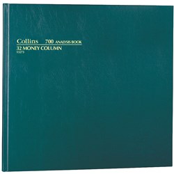 Collins Analysis 700 Series 297x315mm 32 Money Column Green