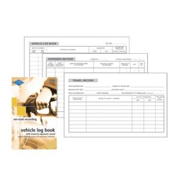 Zions VTED Vehicle Log Book Vehicle & Travel Expense Record 180x110mm 64 Page