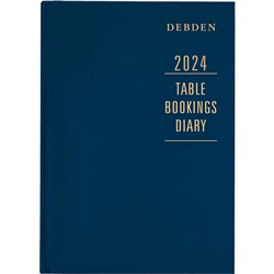 Debden Table Bookings Diary A4 2 Pages To A Day Blue