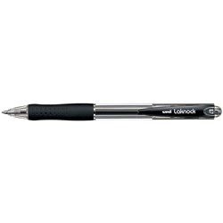 Uni SN100 Laknock Ballpoint Pen Retractable Fine 0.7mm Black