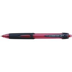 Uni SN227 Power Tank Ballpoint Pen Retractable Fine 0.7mm Red