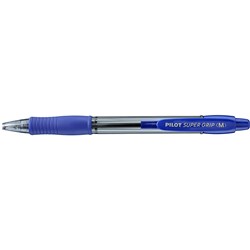 Pilot BPGP-10R Supergrip Pen Retractable Medium 1mm Blue  