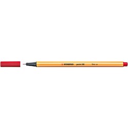 Stabilo Point 88 Fineliner Pen Fine 0.4mm Red 