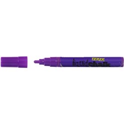 Texta Liquid Chalk Marker Dry Wipe Bullet 4.5mm Purple 