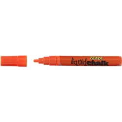 Texta Liquid Chalk Marker Dry Wipe Bullet 4.5mm Orange 