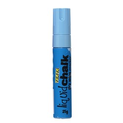 Texta Jumbo Liquid Chalk Marker Dry Wipe Chisel 15mm Blue