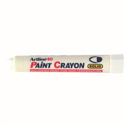 Artline 40 Permanent Paint Crayon Bullet White 