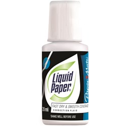 Liquid Paper Correction Fluid 20ml Bond White  