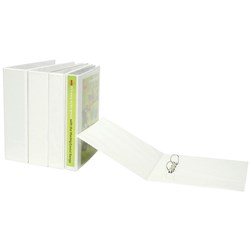 Marbig Clearview Insert Binder A5 2D Ring 25mm White 