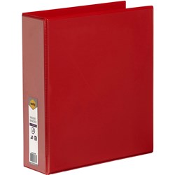 Marbig Clearview Insert Binder A4 2D Ring 50mm Red 