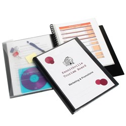 Marbig Professional Series Display Book A4 Refillable 20 Pocket Wallet & Insert Cover
